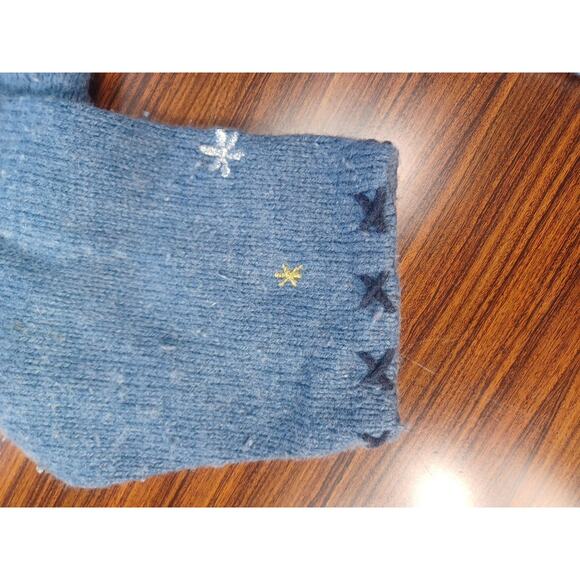 Vintage Studio Fa La La Sweater/Jacket Zip-Up Embroidered Christmas Holiday Fun - Picture 8 of 16